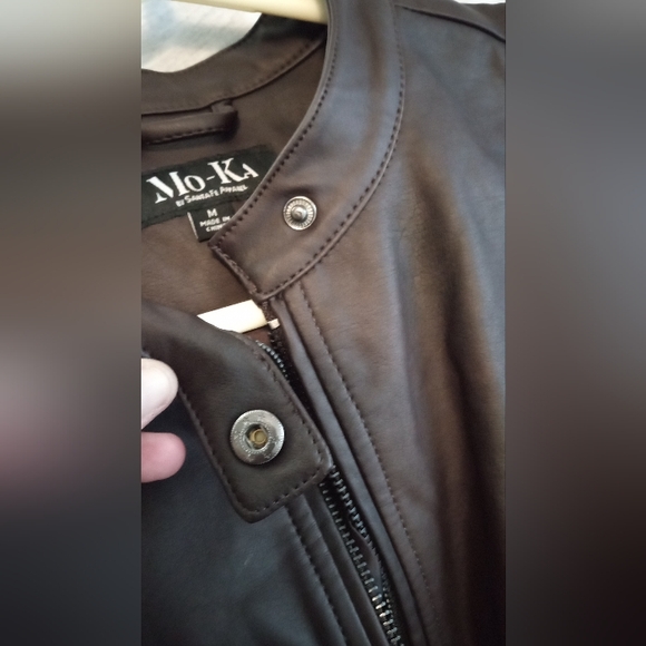 Brown Leather Jacket Size M - Picture 10 of 11